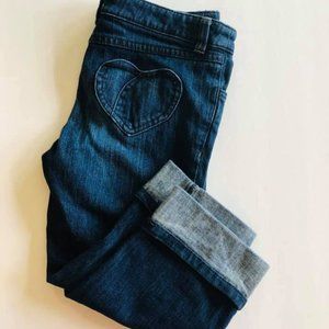 Juicy Couture crop cuffed girl jeans heart 14